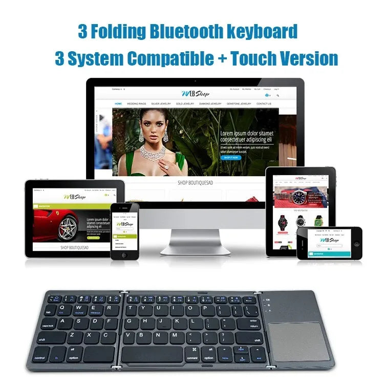 Folding Bluetooth keyboard